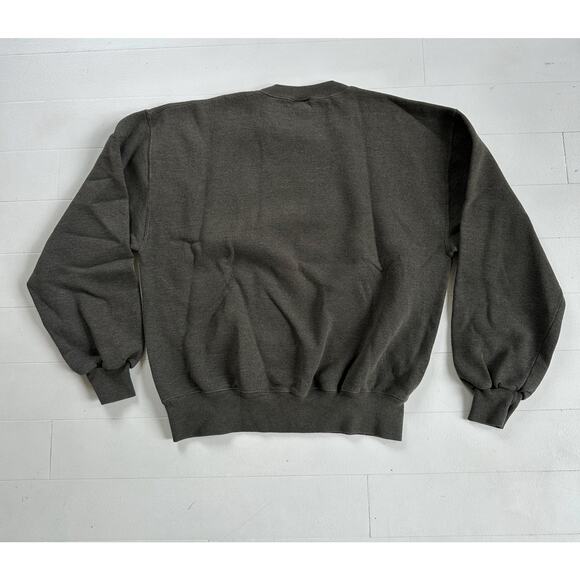 Vintage Y2K Russell Athletic Gray Green Crewneck Sweatshirt Large 24 x 26 - Picture 3 of 4